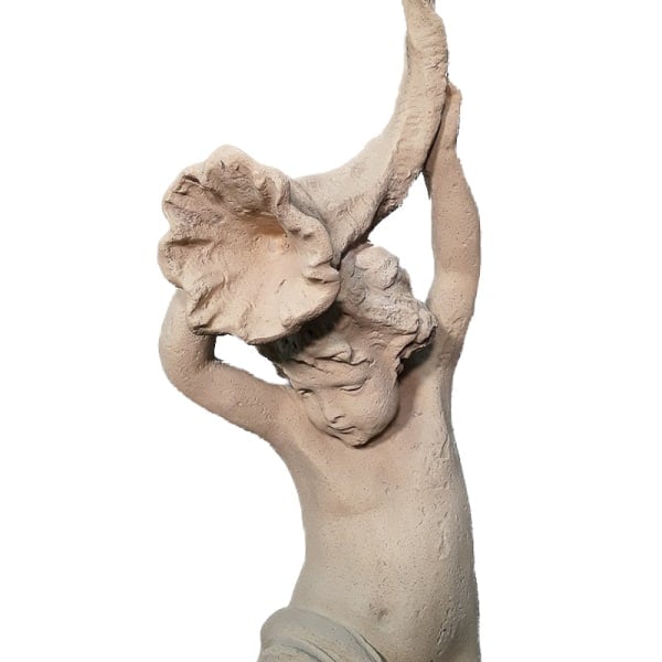 Photo packshot de la statue de cupidon à la corne