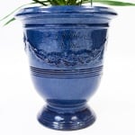 vase d’anduze émaillé bleu 2