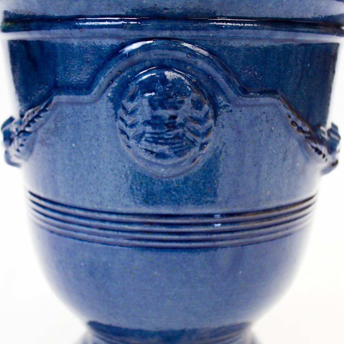vase d’anduze émaillé bleu 4