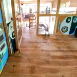 parquet discount pin des landes dans atelier artiste