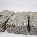 6 pavés granit gris