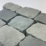 pavé chantilly gris clair vu de très près