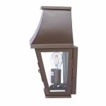 luminaire exterieur cote gauche marron