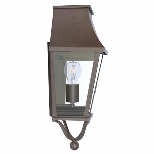 vernis (83) lanterne bordelaise marron de coté droit