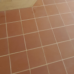 Pose de tomette lisse saumon