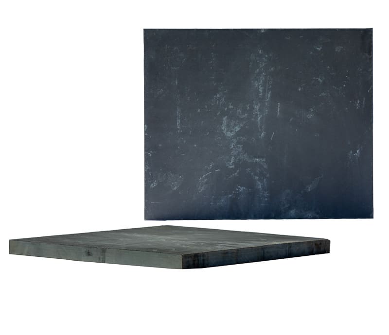 Dalle de jardin en ardoise (Couleur: Noir, Dimensions: 60 cm x 50 cm)