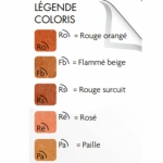 Nuancier couleur plaquette
