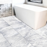 Dallage Marbre atlantique gris salle de bain
