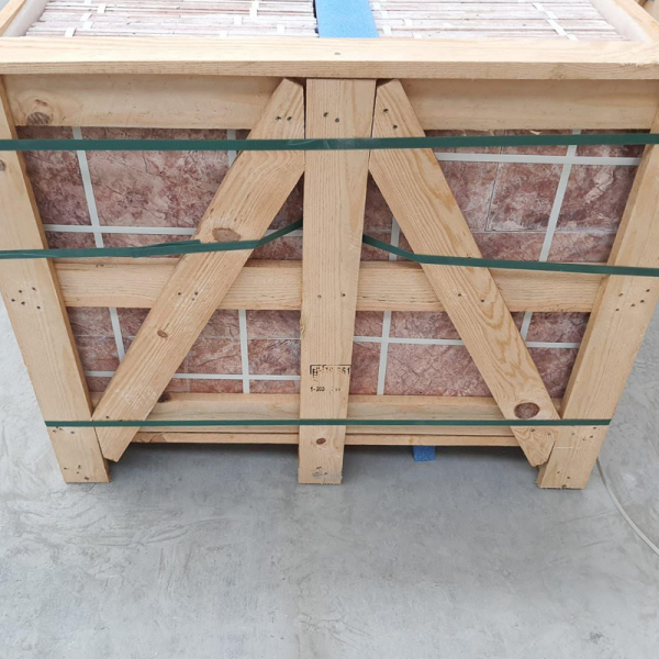 carrelage-travertin-rouge-6 carrelage travertin rouge premier choix en palette bois