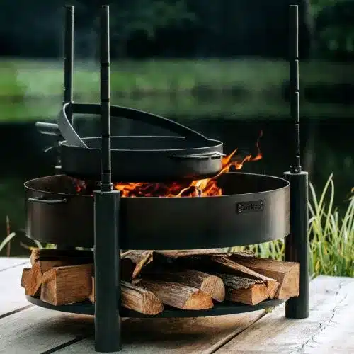brasero allumé asado