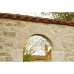 arc porte fenêtre en pierre naturellement de parement manoir