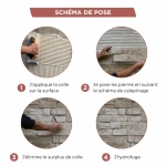 Schéma de pose simplifié sans joint