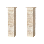 deux piliers portland sur fond blanc