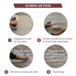 Schéma de pose simplifié sans joint