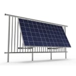 panneau solaire support balcon garde corps