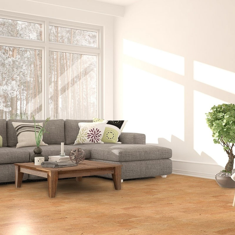 Parquet flottant naturel en liège (Style: Harmonie originale)