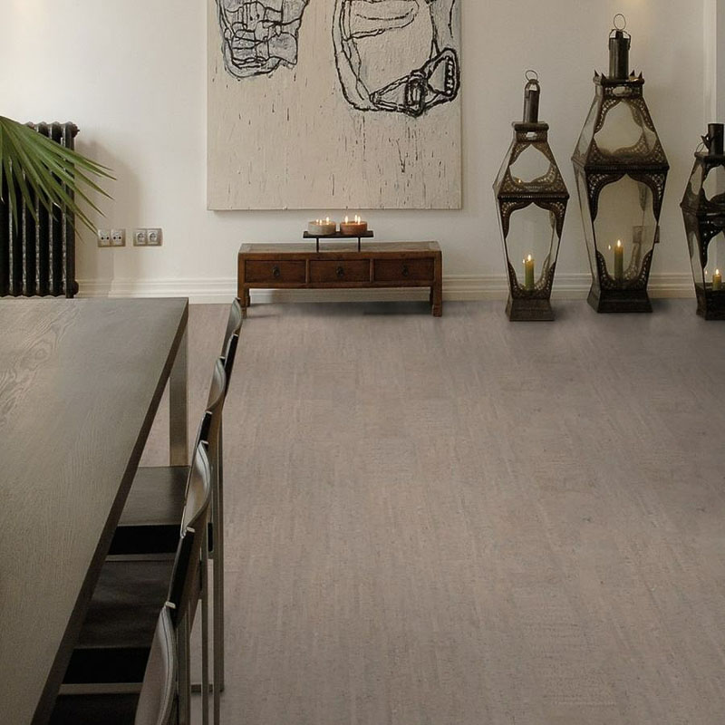 Parquet flottant naturel en liège (Style: Mode ciment)