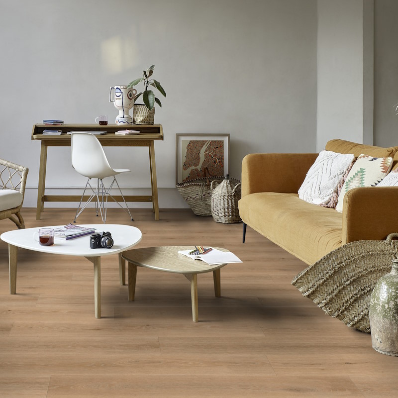 Lame de parquet pvc couche d'usure 0,55 mm (Essence de bois: Chêne, Style: Chêne des montagnes noisette)