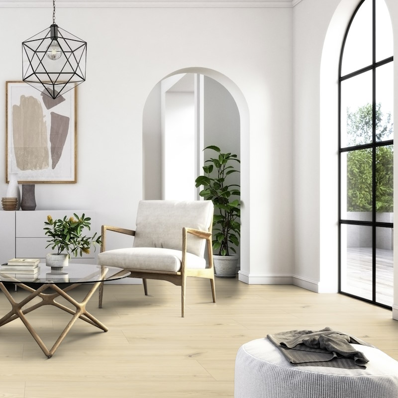 Lame de parquet pvc couche d'usure 0,55 mm (Essence de bois: Orme, Style: Orme brossé beige)