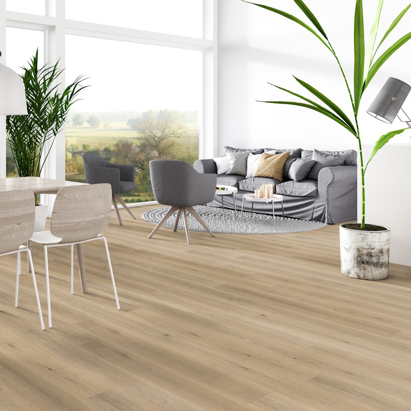 Lame parquet pvc clipsable imitation bois couche d'usure 0,55 mm (Essence de bois: Chêne, Style: Chêne de sommet fumé)