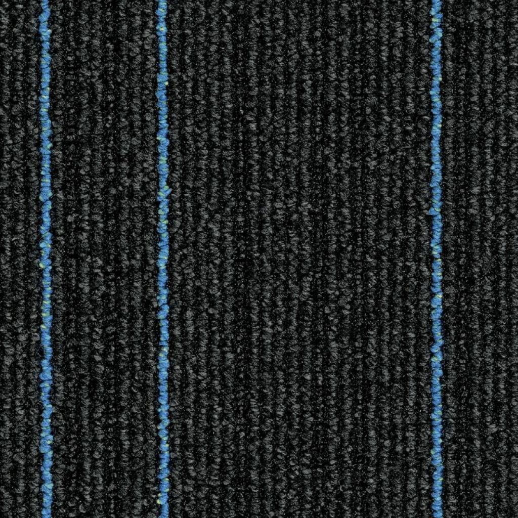 Moquette Desso Airmaster coloris noir traits bleus - avantages de la moquette