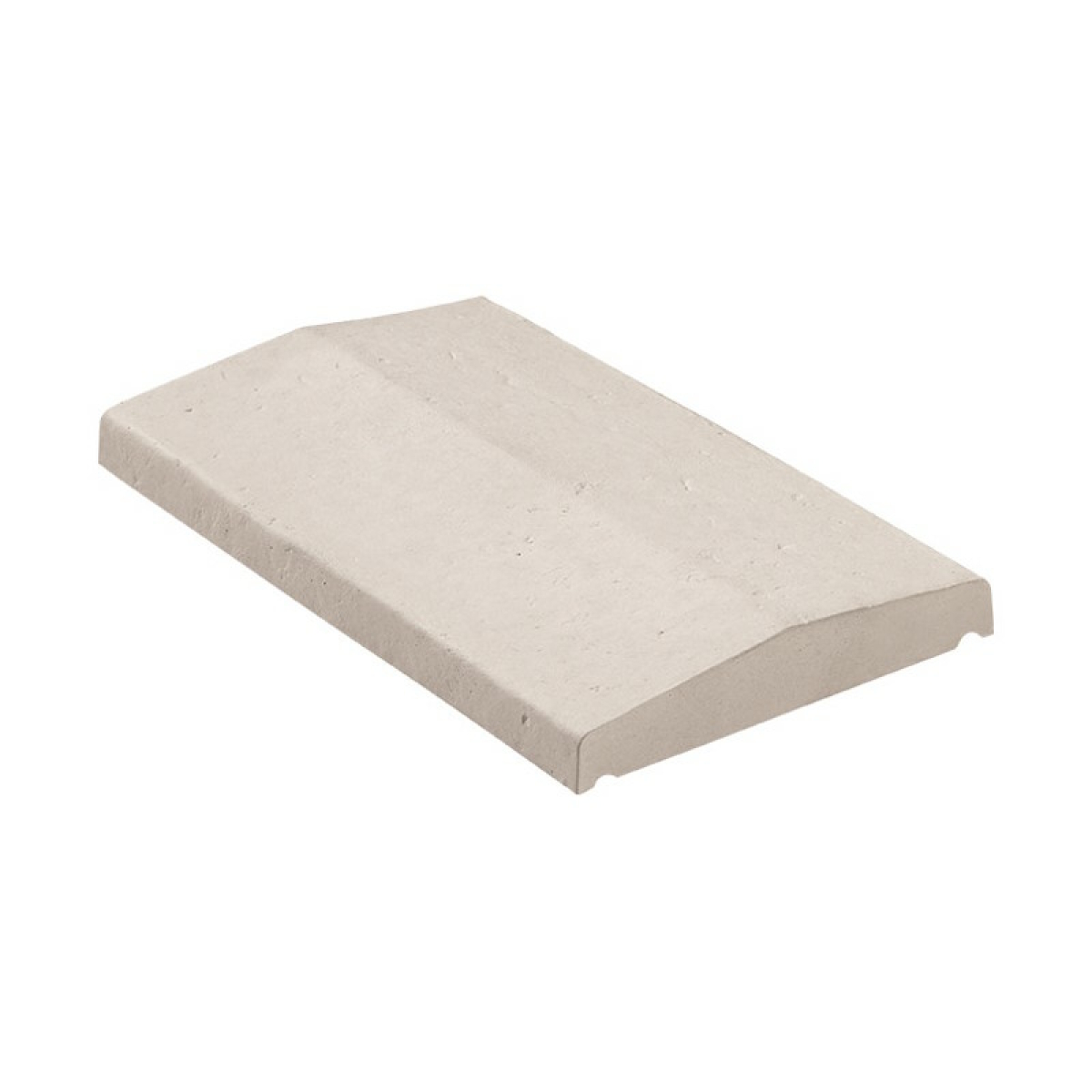 Dessus de mur pentu aspect peu structuré blanc