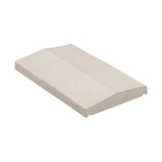 Dessus de mur pentu aspect peu structuré blanc