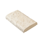 Dessus de mur plat aspect vieille pierre blanc
