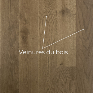 parquet avec veinures du bois
