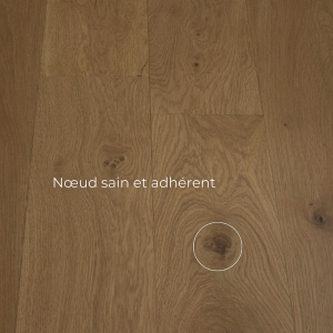 parquet avec noeud sain et adhérent