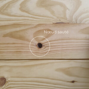 Parquet avec noeud sauté