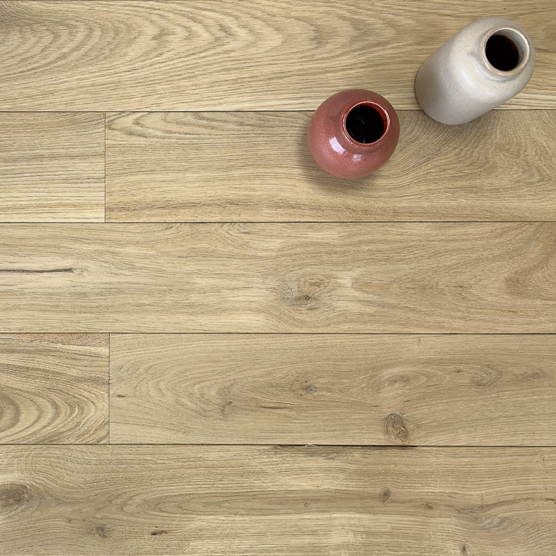 Parquet chêne massif Campagne (Épaisseur: 14 mm, Largeur: 110 mm, Teinte: Effet bois brut)