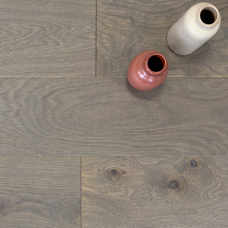Parquet chêne massif Rustique (Épaisseur: 14 mm, Largeur: 150 mm, Teinte: Cendrée)