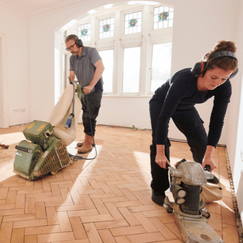 ponçage parquet contrecollé