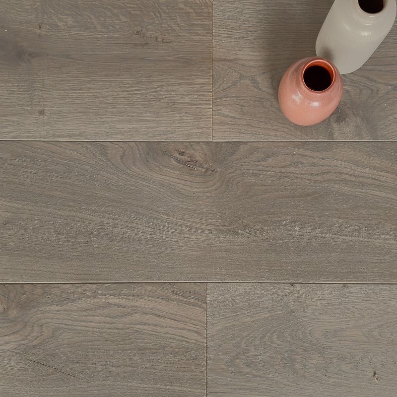Parquet chêne massif Campagne (Épaisseur: 20 mm, Largeur: 120 mm, Teinte: Cendrée)