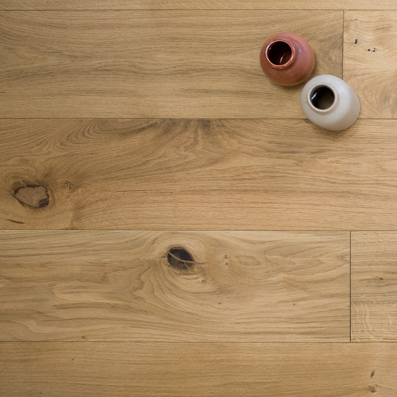 Parquet chêne massif Campagne (Épaisseur: 20 mm, Largeur: 180 mm, Teinte: Brun clair)