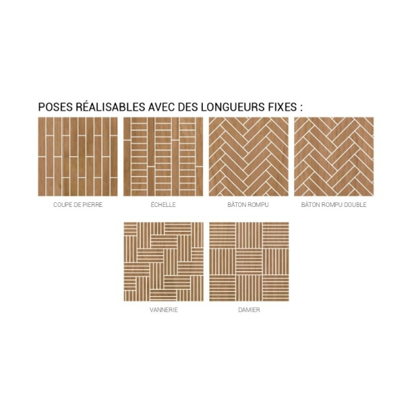 Poses réalisables bâton rompu - 2 Types de pose baton rompu -1