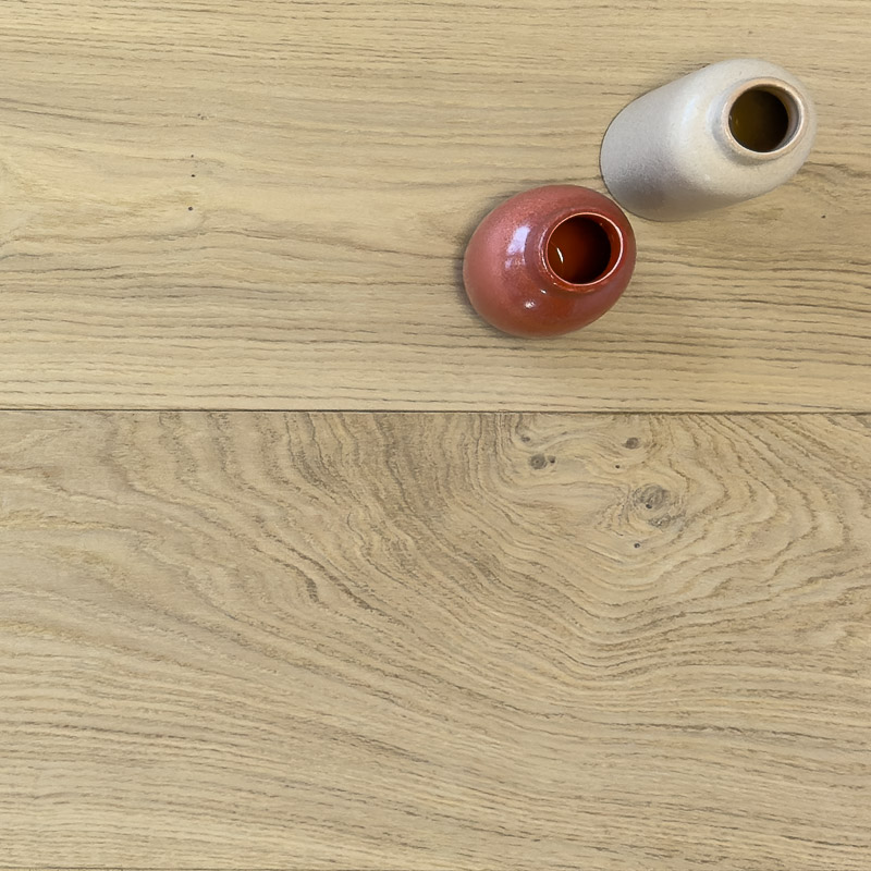 Parquet contrecollé chêne Rustique (Épaisseur: 20 mm, Largeur: 240 mm, Longueurs: Panachées, Teinte: Estompée)