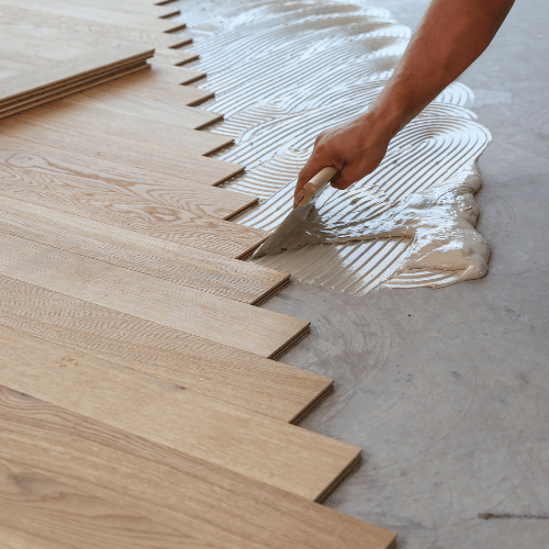 pose parquet contrecollé sur carrelage