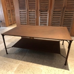 Table basse en acier à double niveau (2)