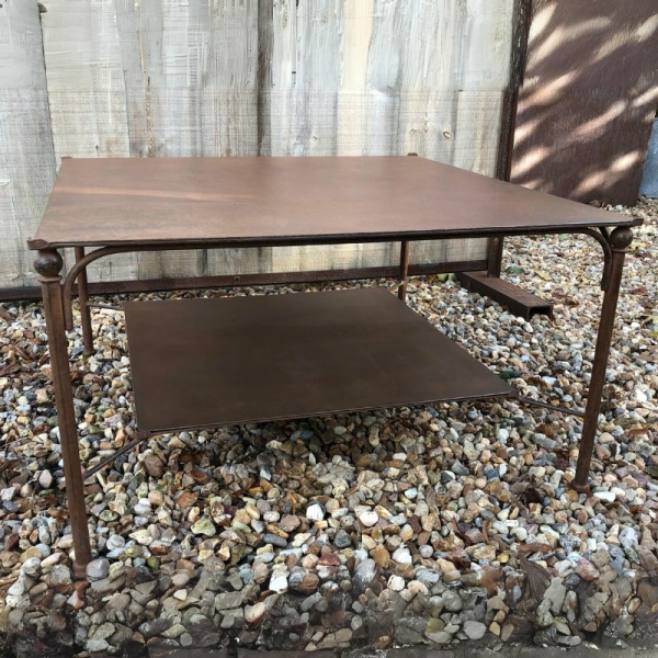 Table basse en acier à double niveau (5) Table basse en acier à double niveau (5)