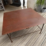 Table en acier Corten Tourangelle