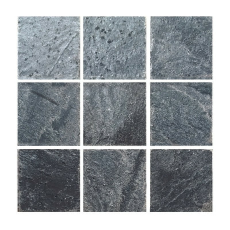 Mosaïque en Bali ardoise grise