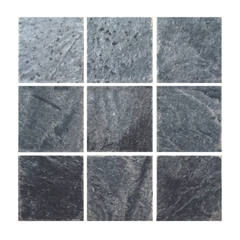 Mosaïque en ardoise grise (Conditionnement: achat à la boite)