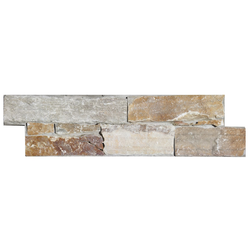 Pierre de parement aspect rouille (Type de pose: Extérieure (base béton avec agrafes))