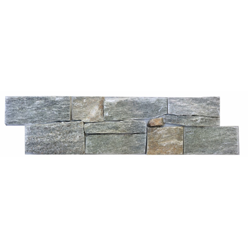 Pierre de parement en quartzite Muraille (Type de pose: Extérieure (base béton avec agrafes))