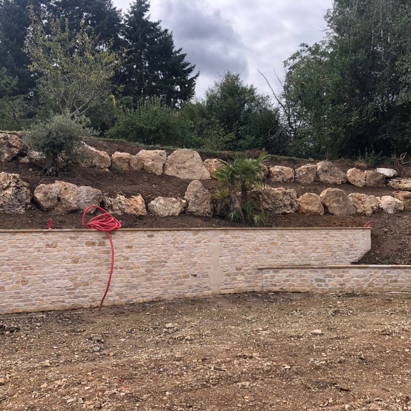 Pierre de parement mural naturelle de la Nièvre