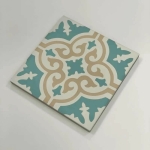 carreau ciment style arabesque couleur froide