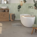 Dalles PVC clipsables imitation béton couche d'usure 0,55 mm