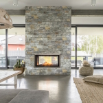 revetement mur en pierre de parement quartzite muraille